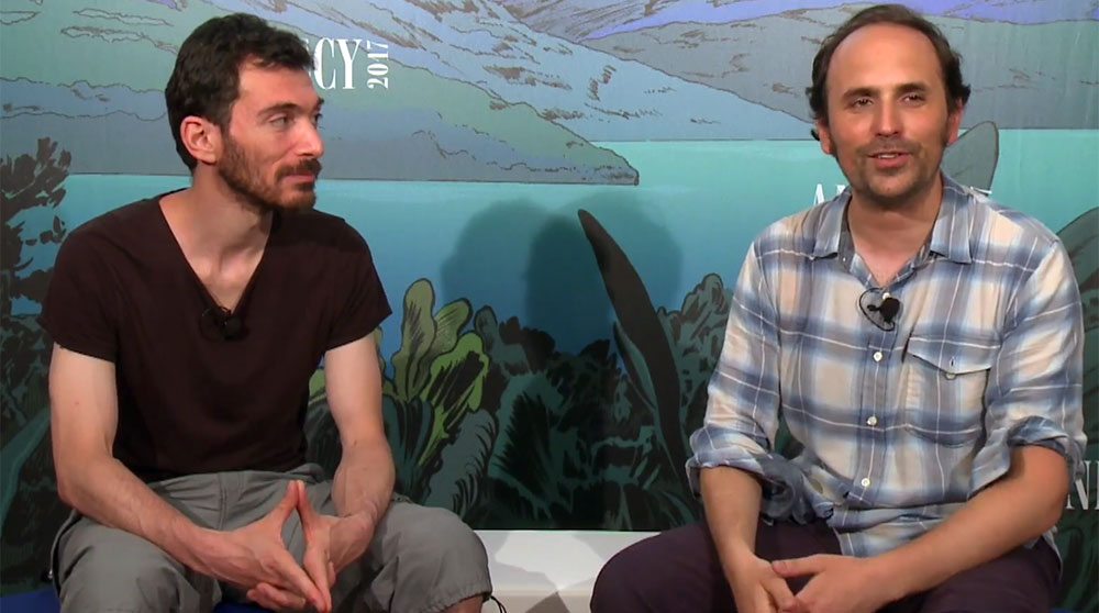 Directors Patrick Imbert (l) and Benjamin Renner.