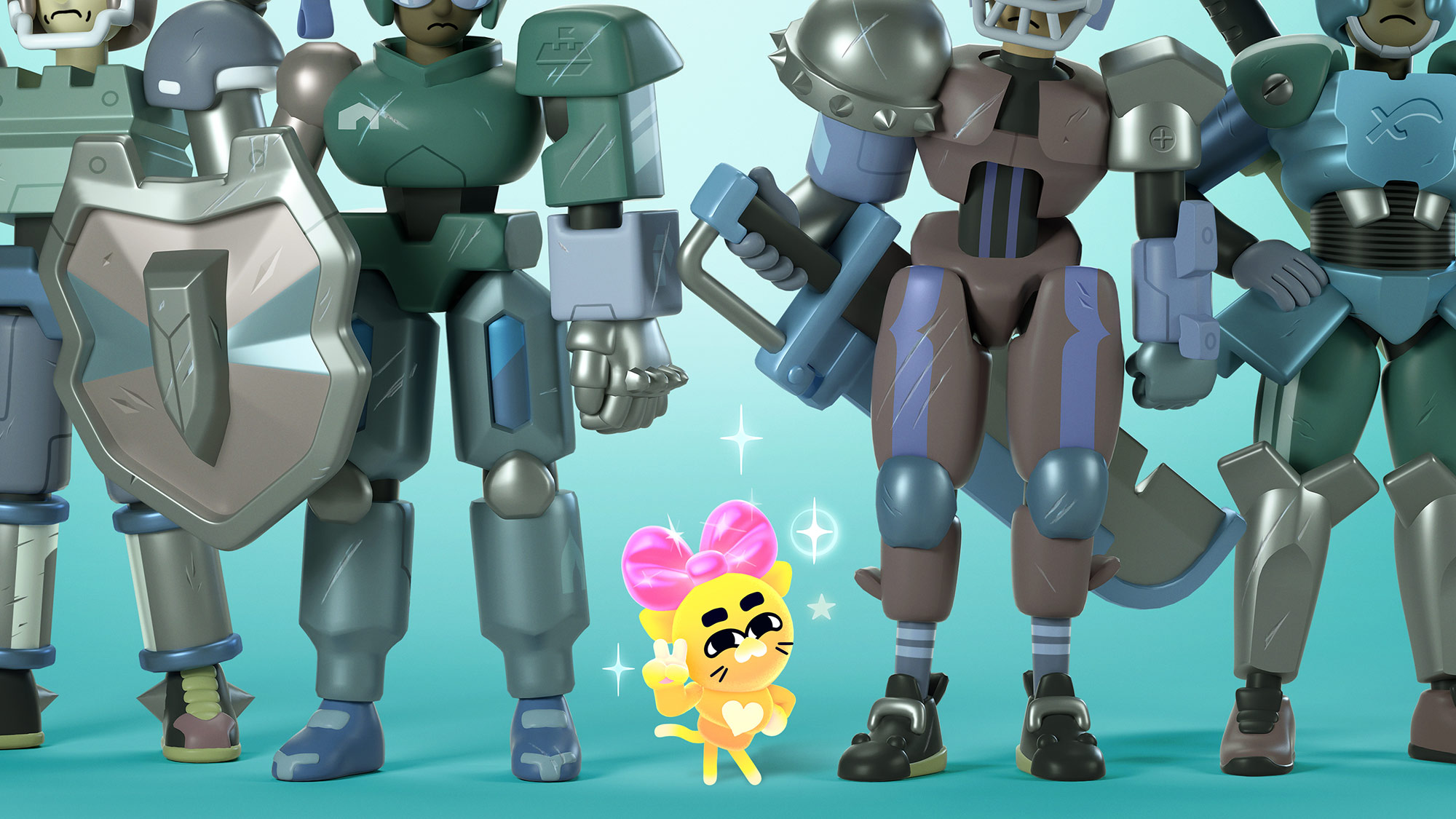 "Battle Kitty" publicity art.