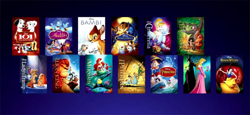 Disney's "Signature Collection" of animated features.