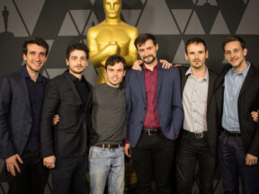 The six French artists who make up the Illogic animation collective.