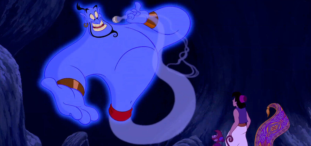 "Aladdin" genie singing