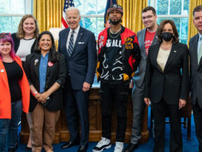 Titmouse employee Rachel Gitlevich at the White House